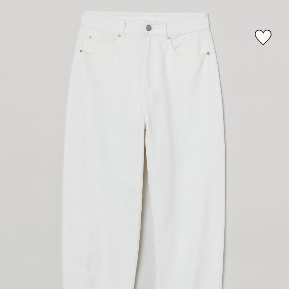 Twill ankle pants offwhite